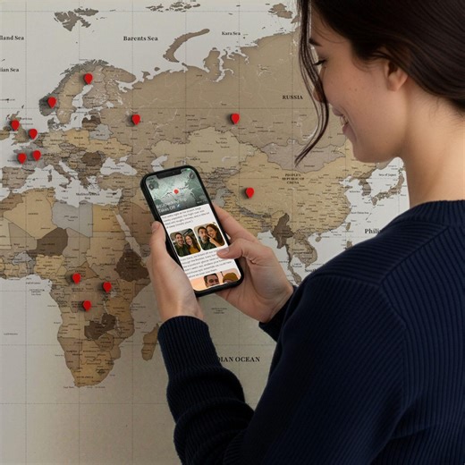 Smart Push Pin World Map - NFC Décor for Travel Memories - Safari - Etsy