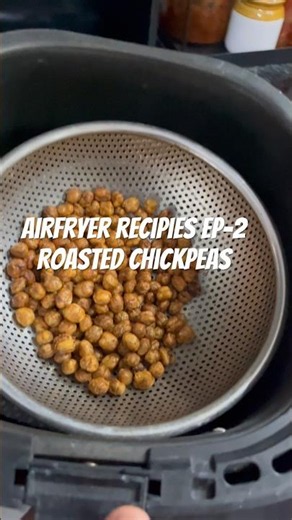 Roasted chickpeas #food #roastedchana #airfryer #protein #cooking #easyrecipes #snacks #health
