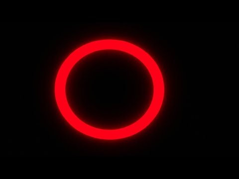 Red Neon Ring – 2 Hours | LED Loop Screensaver for Energy & Focus