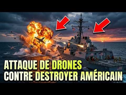 Les défenses de l’USS Chaffy submergées en 47 secondes, la riposte anéantit les bases iraniennes