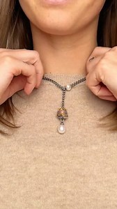 13 reactions | How to creat the loop-through necklace look using the Fantasy Necklace with Pearl & styled with the Blush Waterstone & Lily’s Cradle Beads from the spring collection. 覆 #TrollbeadsUK | Trollbeads | Facebook