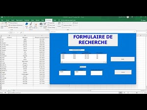 VBA Formulaire de recherche multicritère. Excel
