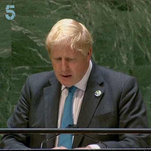 It's not every day you hear a politician quoting Kermit the Frog in an official speech... Prime Minister Boris Johnson has cited the Muppets character in his speech at the UN General Assembly in New York on Wednesday - saying "it is easy being green" as he pushed the world to take serious action to tackle climate change. | Channel 5 News