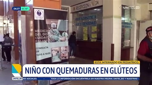 Niño que se quemó con ladrillo caliente fue derivado al Pediátrico de Cochabamba, la Defensoría inve