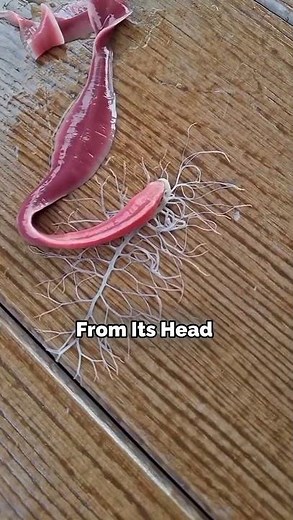 Alien Worm Shoots Sticky Web! 😱 #shorts