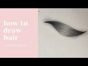 Super easy HAIR DRAWING TUTORIAL for BEGINNERS