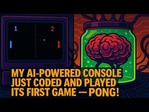 My AI-Powered Console Just Coded PONG — Full Game Running!