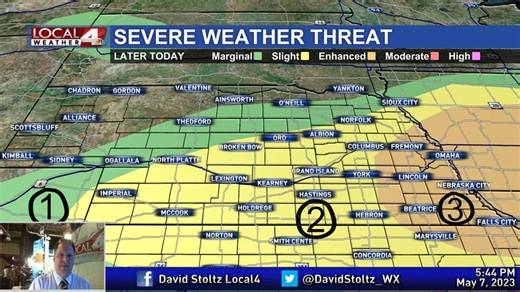 Severe weather threat this evening | KSNB Local4