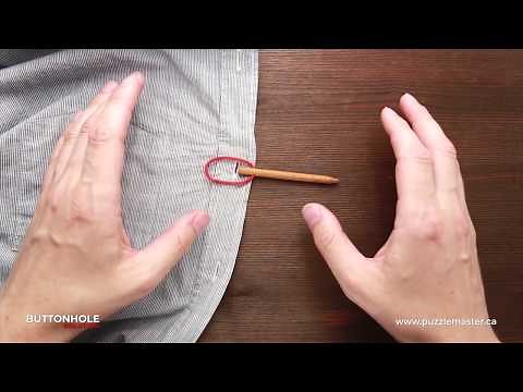Buttonhole a metal puzzle from Puzzle Master - Solution