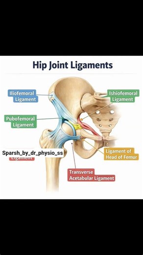 Hip joint ligament #viral #anatomy #physiotherapist #trending #physiohub #doctor