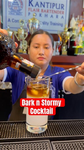 Dark n Stormy #bartending #cocktail #pokhara