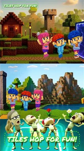 Minecraft Transformation Dame Tu Cosita #76 Tiles hop #shorts​​ ​​#roblox #stealabrainrot