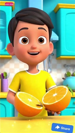 Sweet Orange Poem for Kids | Cute Hindi Kavita on Orange 🍊