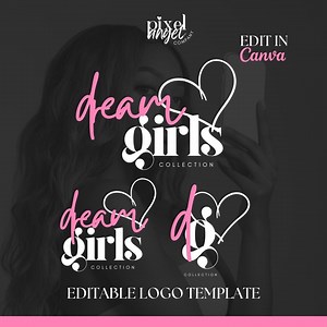 DIY Beauty Logo, Canva Template, MUA Logo, Boutique Logo, Small Business, Beauty Branding, Hairstylist Logo, Hair Salon, Instant Download - Etsy
