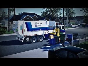 GSWM Autocar Labrie split body slamming trash & organics!