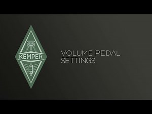 Kemper Profiler Tutorials - Expression Pedals - english