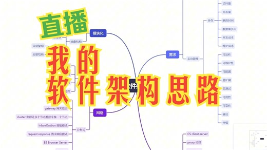 20250119直播：我的软件架构思路