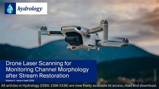 All articles in Hydrology (ISSN: 2306-5338) Vol 11, Issue 4, are now freely available to access, read and download: https://brnw.ch/21wKNhH COVER STORY: Research from the University of Maryland and the StREAM Lab at Virginia Tech investigates the use of drone laser scanning for surveying channel morphology to monitor post-restoration changes in streams. The study compared channel metrics (e.g., width, depth, etc.) obtained through drone laser scanning with those derived from traditional surveyin