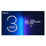 Moody’s Wins Top Ranking in ChartisRiskTech100 for Third Consecutive Year