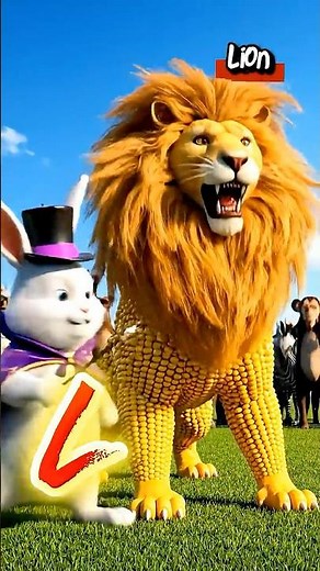 Little Bunny Learns Makes Fruits Animals (IJKL) #kidsongs #abcsong #learningsongsforkids