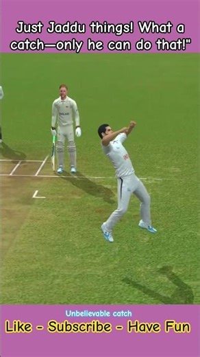 edge and catch by jaduuu🫡 #cricket #test #india #rr #jadeja #rc24