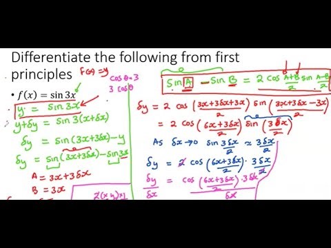 S.6 MATHEMATIS LESSON ONE : DIFFERENTIATION 2 || FIRST PRINCIPLES || TRIGONOMETRIC FUNCTIONS