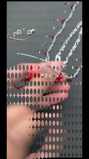 Cherry 🍒 Necklace DIY | Spring vibe jewelry #handmadejewelry