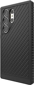 ZAGG Everest Samsung Galaxy S24 Ultra Case - Extreme Triple-Layer Graphene-Enhanced Protection, 20ft Drop Resistant, Eco-Friendly, Non-Slip Grip, Black
