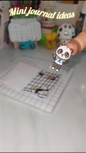 easy mini journaling ideas 🌼 🐼 #diy #easy #mini #journal #ideas #shortsfeed