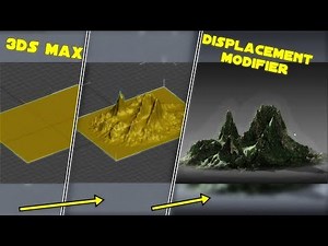 3ds Max | What is Displacement Modifier | How it works? Tutorial *Make realistic Mountains VFX*