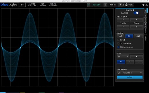 ZYNQ版高性能开源示波器，1Gsps采样率，100MHz带宽，捕获率22000 wfm/s，树莓派做波形渲染