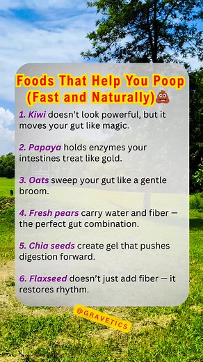 💩 Foods That Help You Poop (Fast and Naturally) #PoopFast #GutHealth #Healthy #Digestion #FoodsForConstipation #fblifestyle #fypシ #viralvideoシ #WellnessTips #DigestionHelp | Gravetics