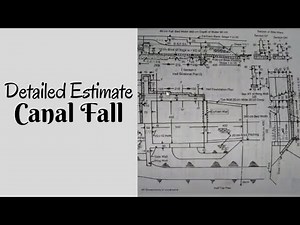 Detailed Estimate of Canal Fall | Estimating and Costing | Civil Engineering | SBK Concept
