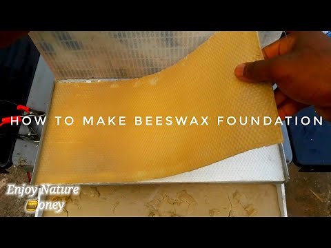 🌎 How to make beeswax foundation with DIY foundation press (beekeeping in jamaica)