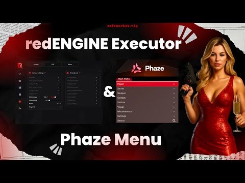 FiveM redENGINE Phaze Menu Showcase 2025 | Safe Market