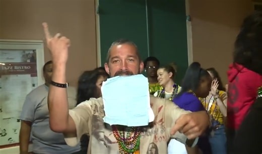 Actor Shia LaBeouf seen dancing on Bourbon Street after arrest