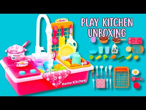 Pinky Play Kitchen Sink with Real Running Water | Satisfying Toy Unboxing & Setup