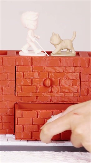 Walking on Walls: The Ultimate 3D Printed Desk Organizer (Guide Cat & Blind Boy) 🐈🧱