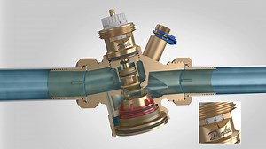 Do you know what it means for the AB-QM 4.0 to have a minimum design flow setting that equals 10% of the nominal flow setting? Having the smallest valve size DN15 in Low Flow (LF) version means having a design flow setting of only 20 l/h. This 20 liters per hour can still be accurately controlled back to 0 l/h by the digital actuator NovoCon S. https://bit.ly/abqm40int | Danfoss Climate Solutions