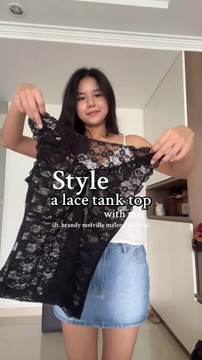 How to Style a Lace Tank Top (ft. Brandy Melville Malena Lace Top)
