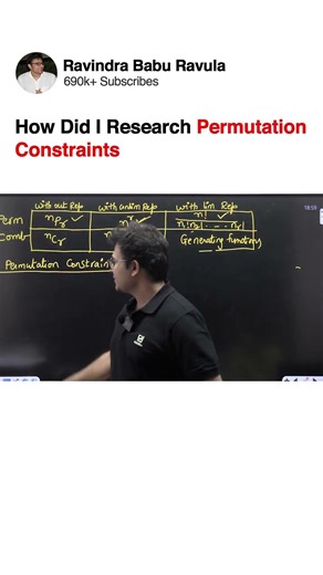 How Did I Research Permutation Constraints | GATECS | GATEDA | Prof. Ravindrababu Ravula