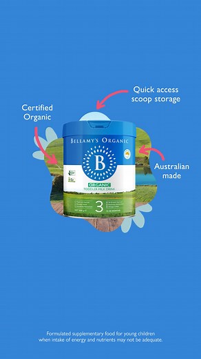 Made with organic milk. Naturally gentle, made for little tummies. Love, Organically with Bellamy’s Organic. | Bellamy's Organic | Facebook