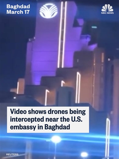 Multiple drones were intercepted by air defense systems near the U.S. embassy in Baghdad as Iranian-backed militias target American interests in Iraq.