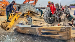 How to Make Excavator Boom Huge & Well Built | Mechanical Skills