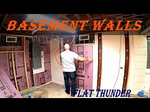 Finishing Basement Walls; Insulation, Studs & Drywall (The Complete Process)