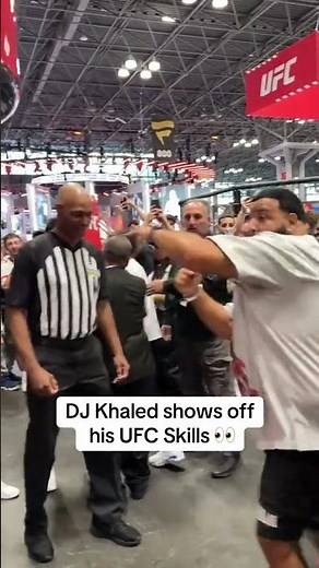 DJ Khaled shows off his UFC skills