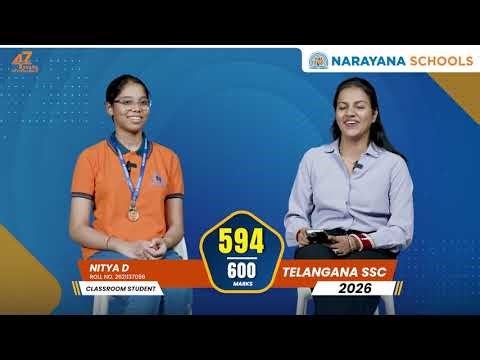 Nitya Interview | 594/600 in Telangana SSC 2026