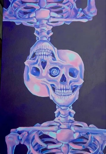 Stunning Skull Acrylic Painting Inspiration