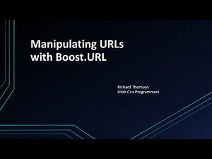 Manipulating URLs with Boost URL