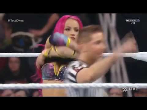 Sasha banks taking her shirt off